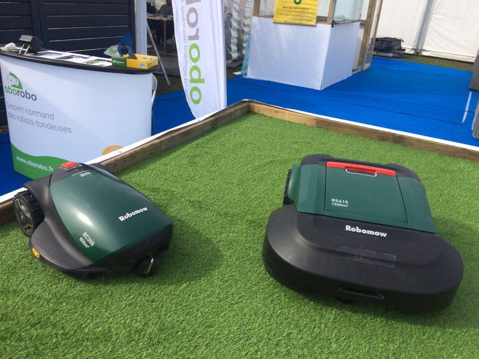 robots tondeuses Robomow proposés par Oborobo à la Foire de Rouen