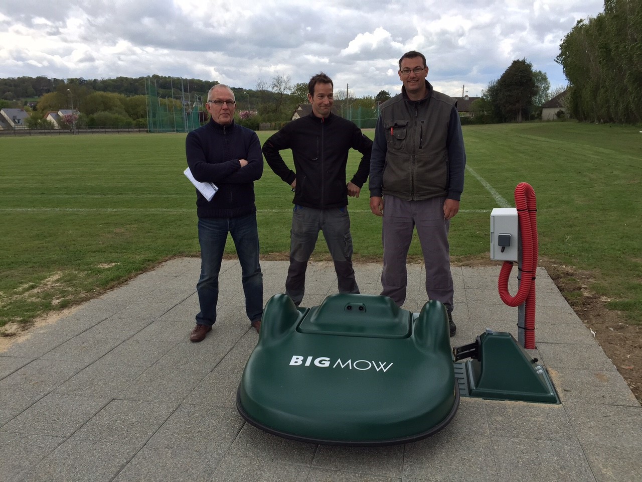 Visuel présentant le résultat de l'installation pour la référence : Les terrains de Foot et de Rugby du CSN Houlgate g&eacute;r&eacute;s par une Bigmow